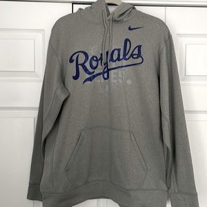 Men’s Gray Nike Kansas City Royals Hoodie